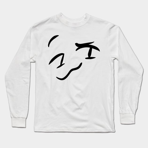 A Face Long Sleeve T-Shirt by MsBonnie